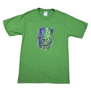 Marvel Green Goblin Graphic T Shirt Men’s Small Green Comic Villain Tee